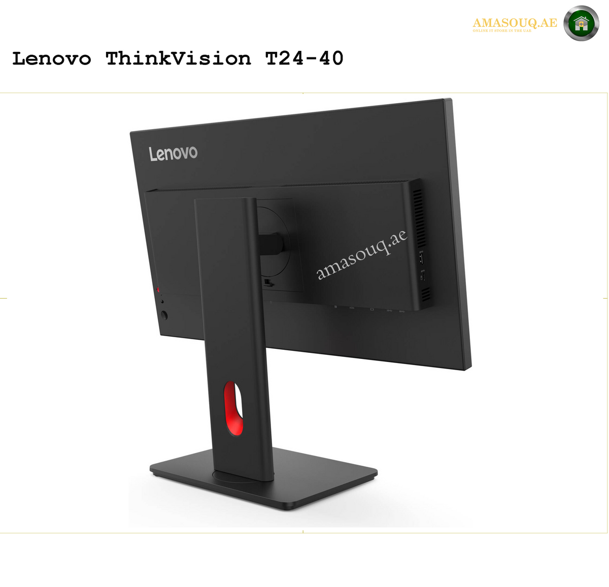 Lenovo ThinkVision T24-40 23.8-inch FHD IPS Monitor Front View | 64A4MAT2AE