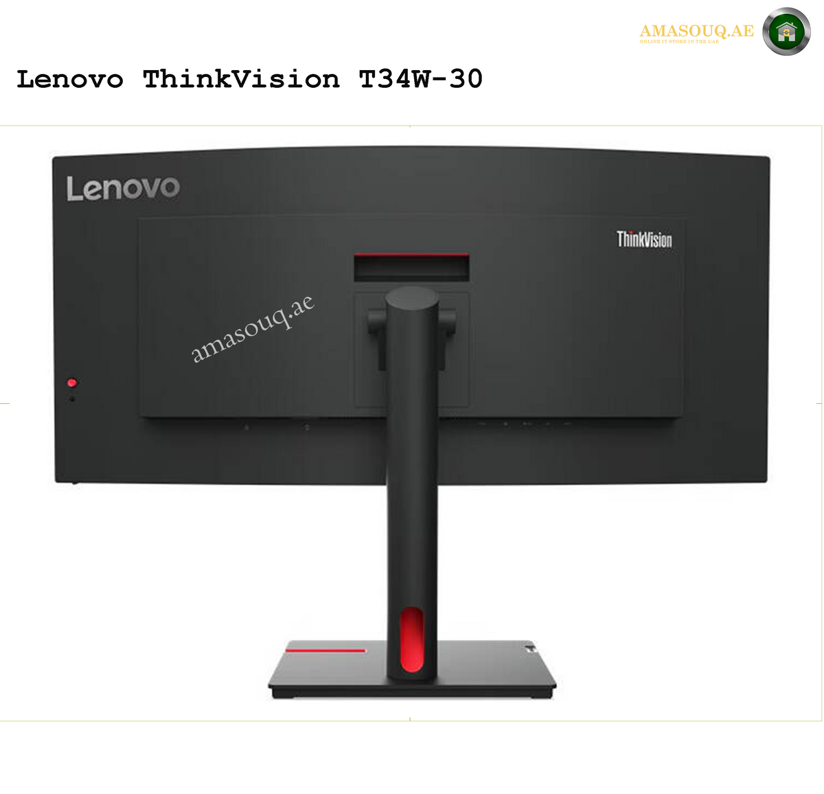 Lenovo ThinkVision T34w-30 21:9 UltraWide Curved Display