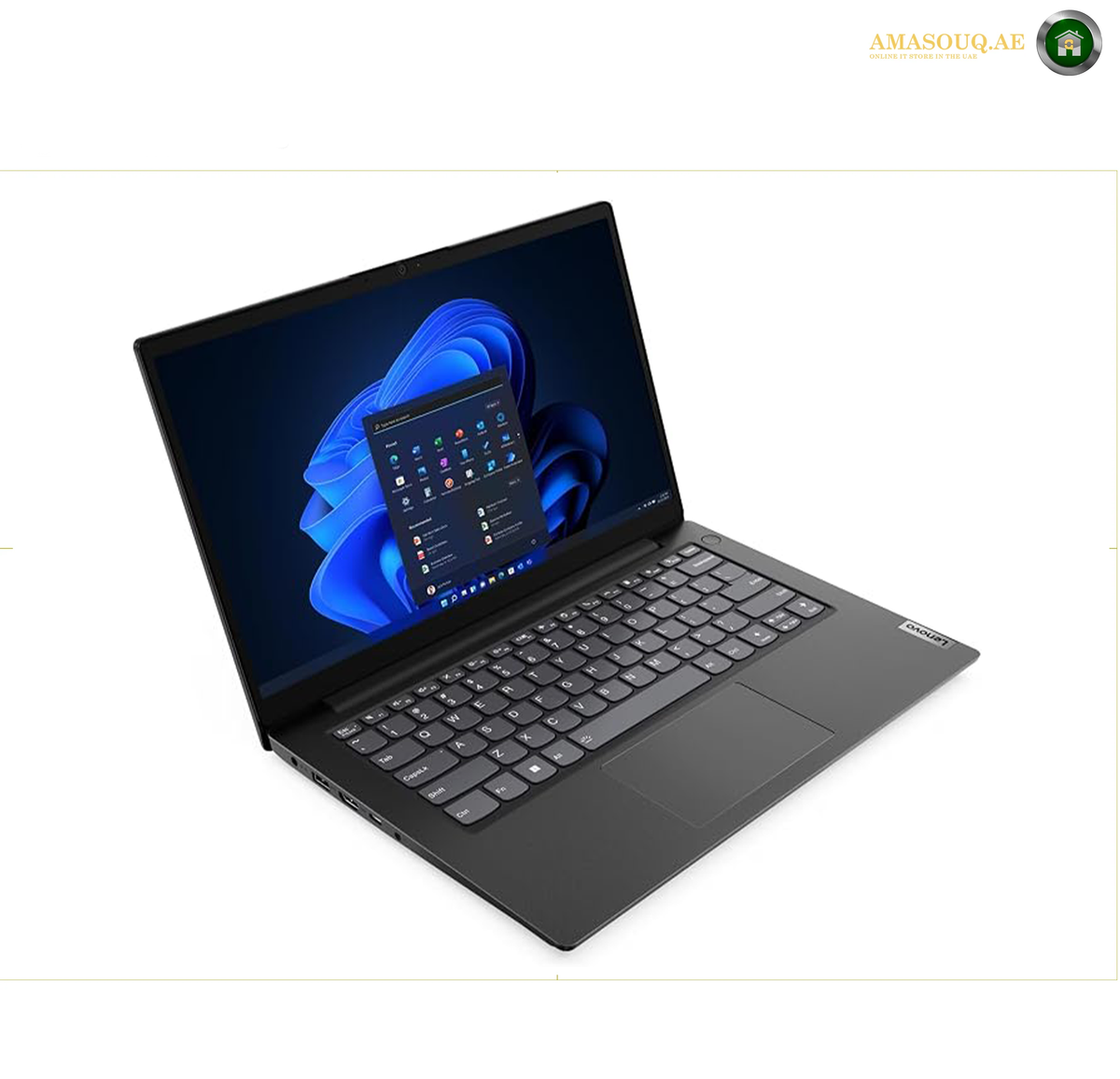 Lenovo V14 G5 Laptop Open View Showing Screen and Keyboard | 83HDA06JUS