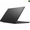 Lenovo V15 G4 15.6 inch Full HD Laptop Front View Slim Design | 83A1011JAK. A black Lenovo laptop shown open at an angle, displaying its matte black lid, keyboard, and side ports against a clean white background.