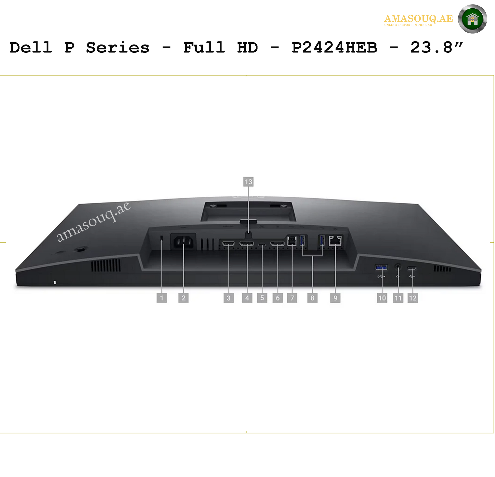 Dell Monitors P SERIES -  P2424HEB | AMASOUQ.AE 4