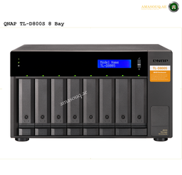 QNAP TL-D800S 8-Bay Storage Expansion | TL-D800. QNAP TL-D800S 8 Bay storage device on a white background