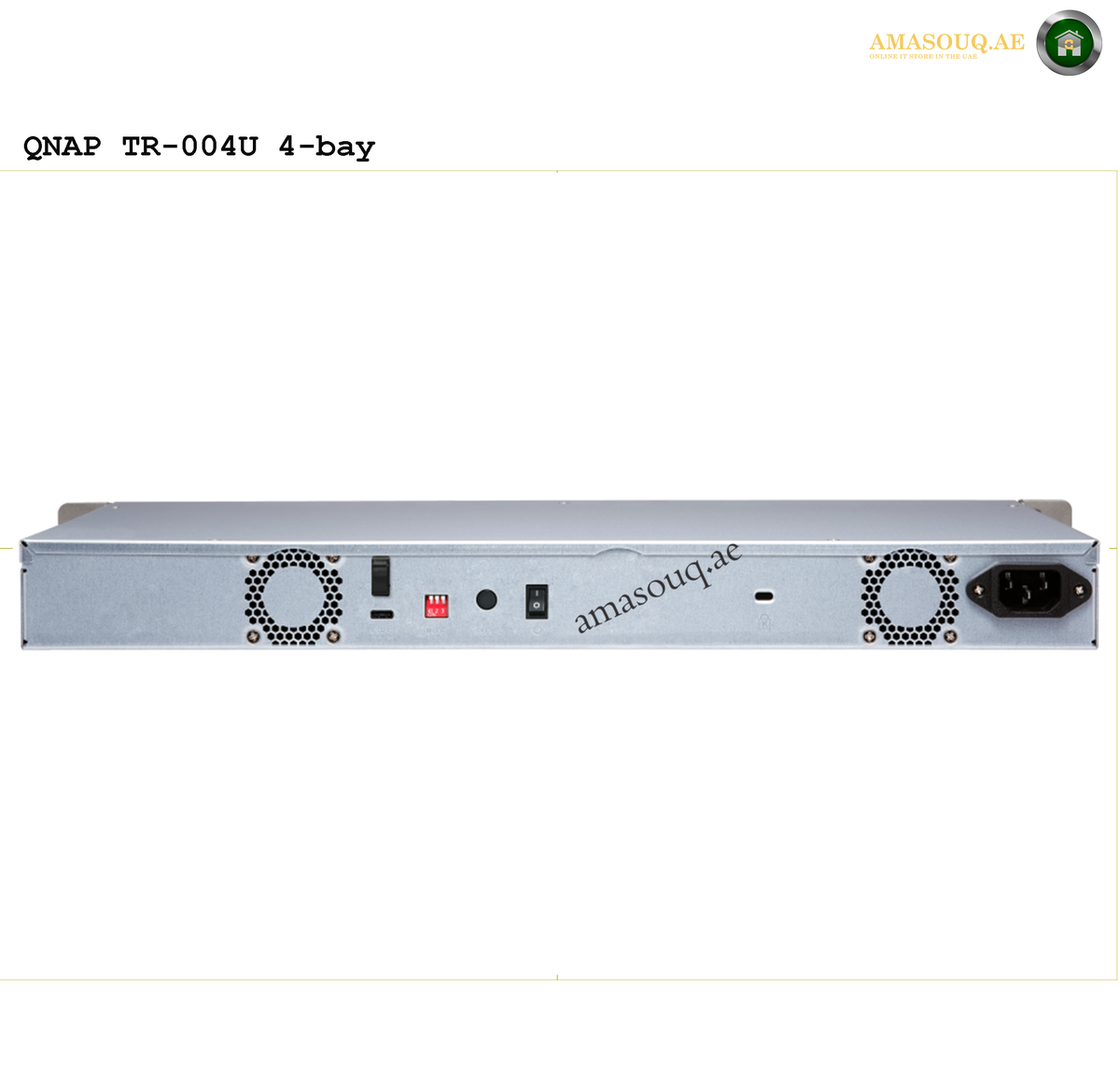 QNAP TR-004U 1U Rackmount Storage | TR-004U. QNAP TR-004U 4-bay storage device on a white background