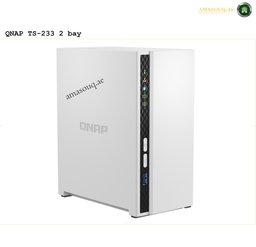 QNAP TS-233 Front View 2-Bay NAS | TS-233.QNAP TS-233 2 bay NAS device on a white background
