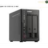 QNAP TS-253E-8G Rear View NAS | TS-253E-8G. QNAP TS-253E-8G 2-BAY network-attached storage device on a white background