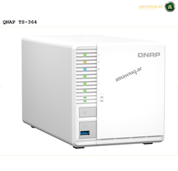 QNAP TS-364-8G Front View NAS | TS-364-8G. QNAP TS-364 network storage device on a white background
