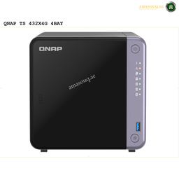 QNAP TS-432X-4G 4-Bay NAS Storage | TS-432X-4G. QNAP TS-432X4G 4-BAY NAS device on a white background