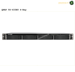 QNAP TS-433eU 4-Bay 1U Rackmount NAS | TS-433eU. QNAP TS-433EU 4-Bay NAS device on a white background