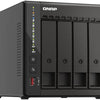 QNAP TS-453E-8G Rear View NAS | TS-453E-8G. QNAP NAS device with four bays on a white background