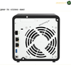 QNAP TS-464-8G 4-Bay NAS Front View | TS-464-8G. QNAP TS-432X4G 4BAY NAS device with a fan on a white background