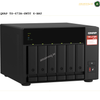 QNAP TS-673A-8G 6-Bay NAS Front View | TS-673A-8G. QNAP TS-673A-SW5T 6-bay NAS device on a white background