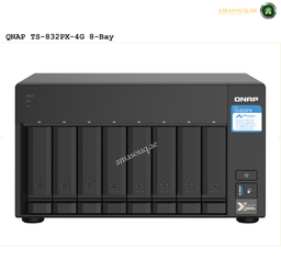 QNAP TS-832PX-4G 8-Bay NAS Storage | TS-832PX-4G. QNAP TS-832PX-4G 8-Bay NAS device on a white background