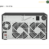 QNAP TS-873A-8G AMD Ryzen V1500B NAS | TS-873A-8G. Back view of aQNAP TS-873A server with cooling fans on a white background.