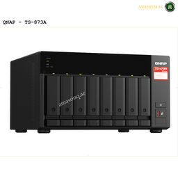 QNAP TS-873A-8G 8-Bay NAS Front View | TS-873A-8G.QNAP TS-873A storage device on a white background