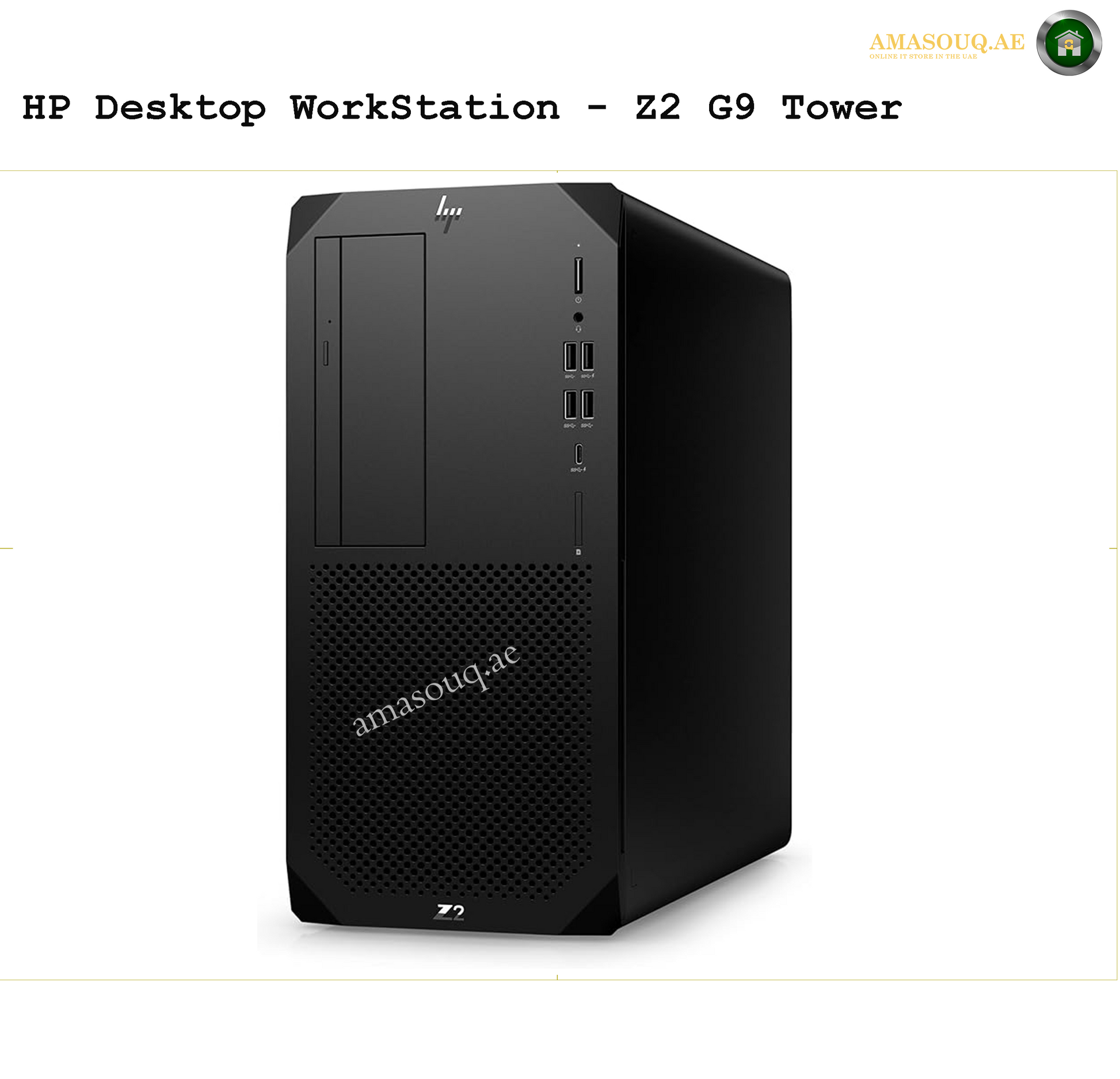 HP Z2 G9 Tower Workstation – W11Pro | amasouq.ae side view 1