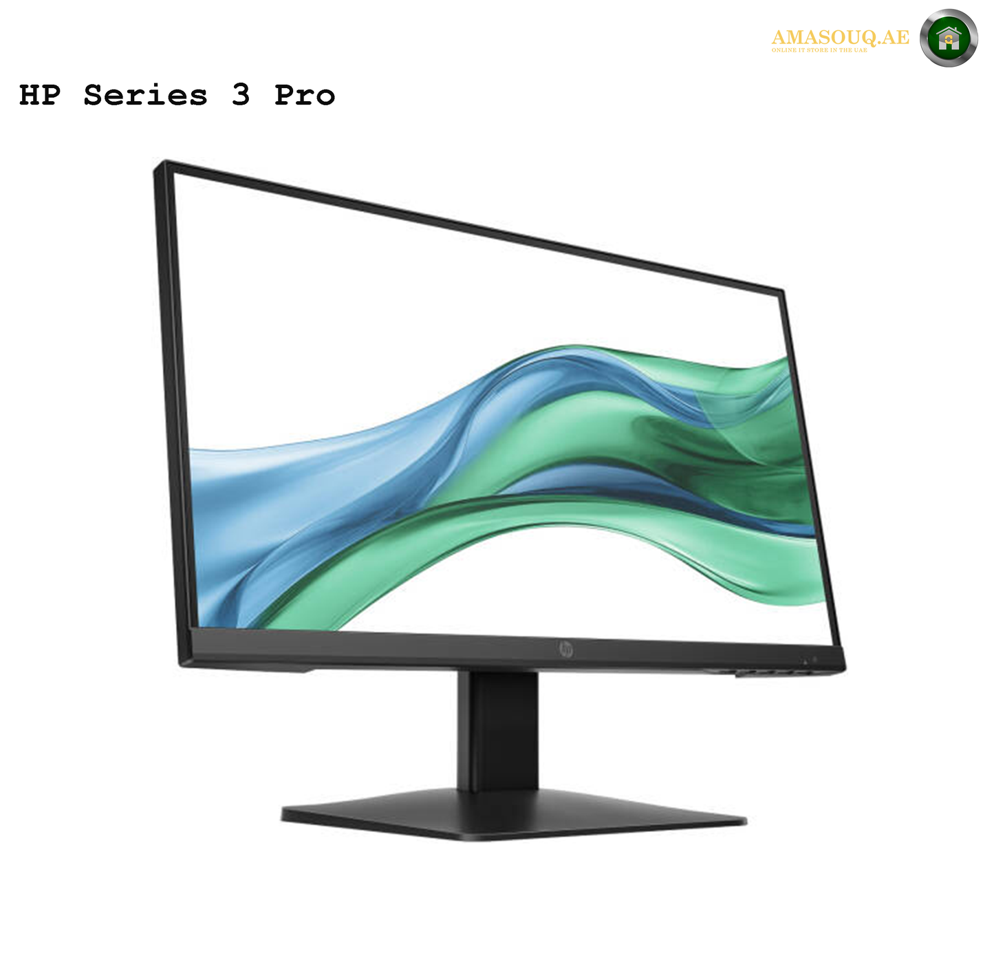 HP S3 PRO 324pv FHD Monitor, 24" IPS Display, FHD Resolution, 100Hz Refresh Rate, Height adjustable, 5ms Response Time, Low Blue Light, Flicker Free, 3H Hardness