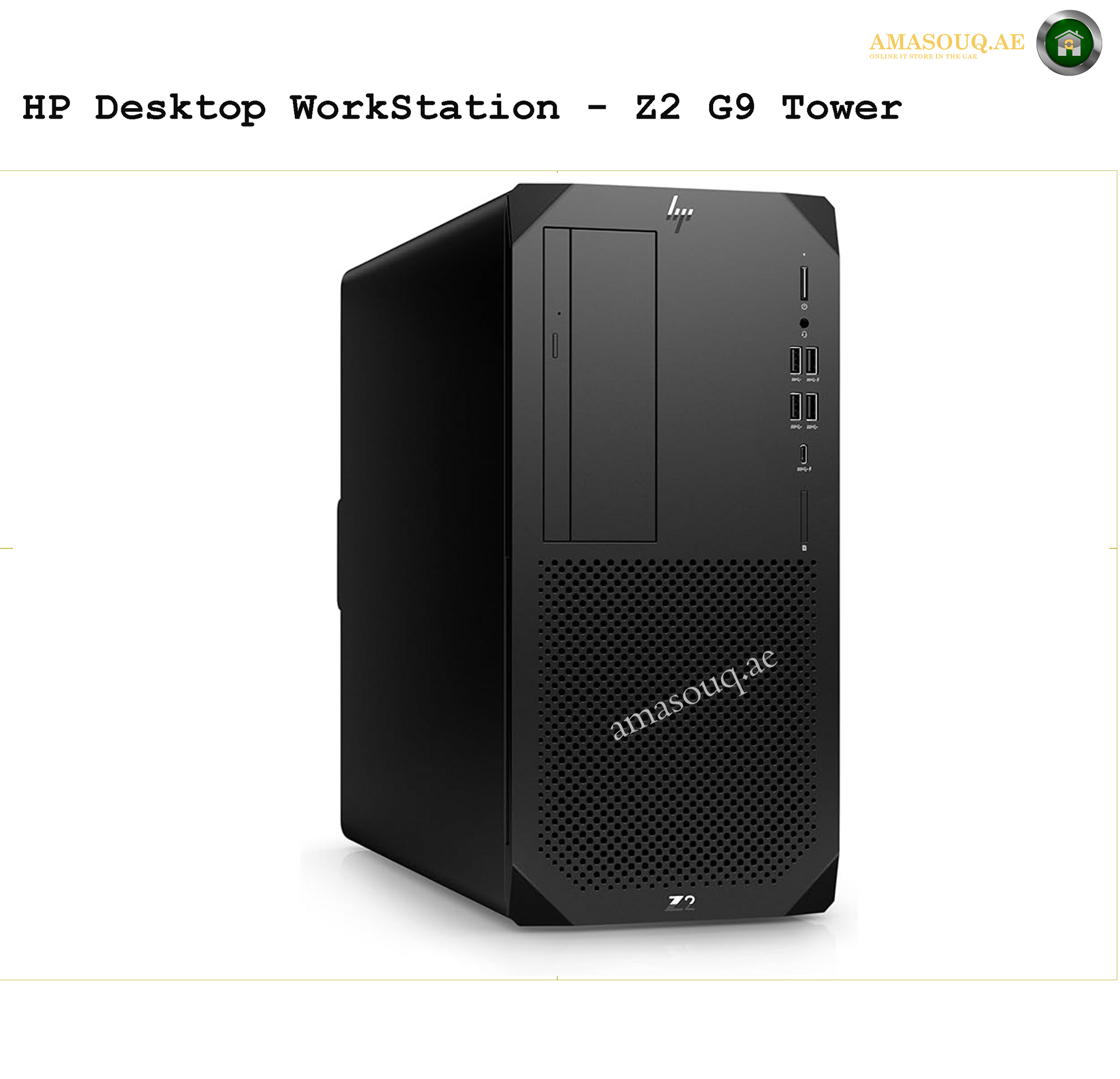 HP Z2 G9 Tower Workstation – W11Pro | amasouq.ae side view