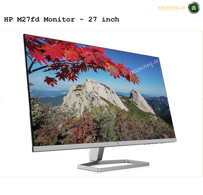 HP M27fd FHD USB-C - 27" | AMASOUQ.AE SIDE VIEW