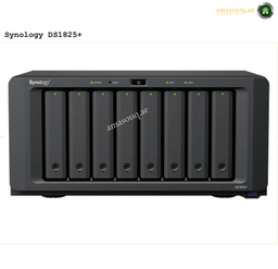 Synology DiskStation DS1825+ 8-Bay NAS AMD Ryzen V1500B 8GB 2.5GbE | DS1825+. Synology DS1825+ NAS device on a white background