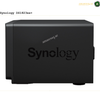 Synology DiskStation DS1823xs+ 8-Bay NAS Rear View and Connectivity | DS1823xs+.
Black Synology DS1823xs+ device on a white background with 'amasouq.ae' branding.