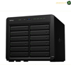 Synology DiskStation DS2422+ 12-Bay NAS Rear View and Connectivity | DS2422+. Black Synology NAS device on a white background