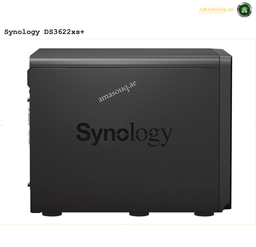 Synology DS3622xs+ 12-Bay Desktop NAS Front View | DS3622xs+. Synology DS3622xs+ NAS device on a white background