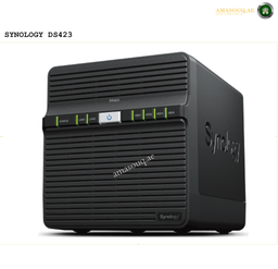 Synology DiskStation DS423 4-B. Synology DS423 network storage device on a white background