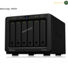 Synology DiskStation DS620slim Compact 6-Bay NAS Front View | DS620slim. Synology DS620 NAS device on a white background with 'amasouq.ae' branding.