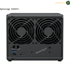 Synology DS925+ 4-Bay NAS with Dual 2.5GbE Network Ports | DS925+. Back view of a Synology DS925+ NAS with two fans on a white background.