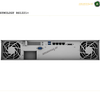 Synology RackStation RS1221+ 2U NAS Rear View and Connectivity Ports | RS1221+. Back view of a Synology RS1221+ server with AMASOUQ.AE branding.