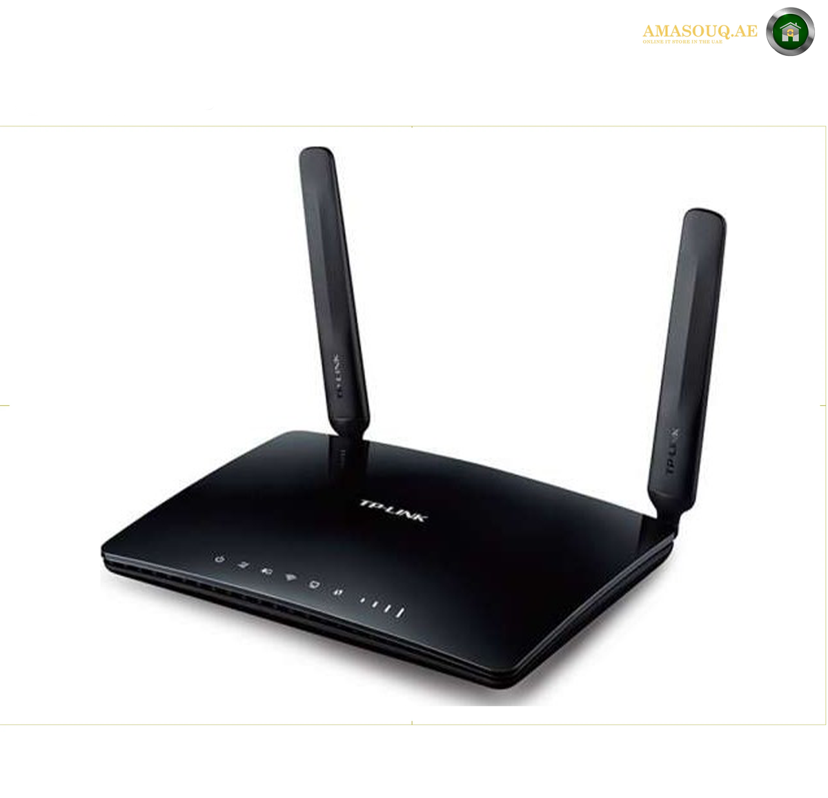 TP-Link Archer MR200 Black 4G LTE Router Front View