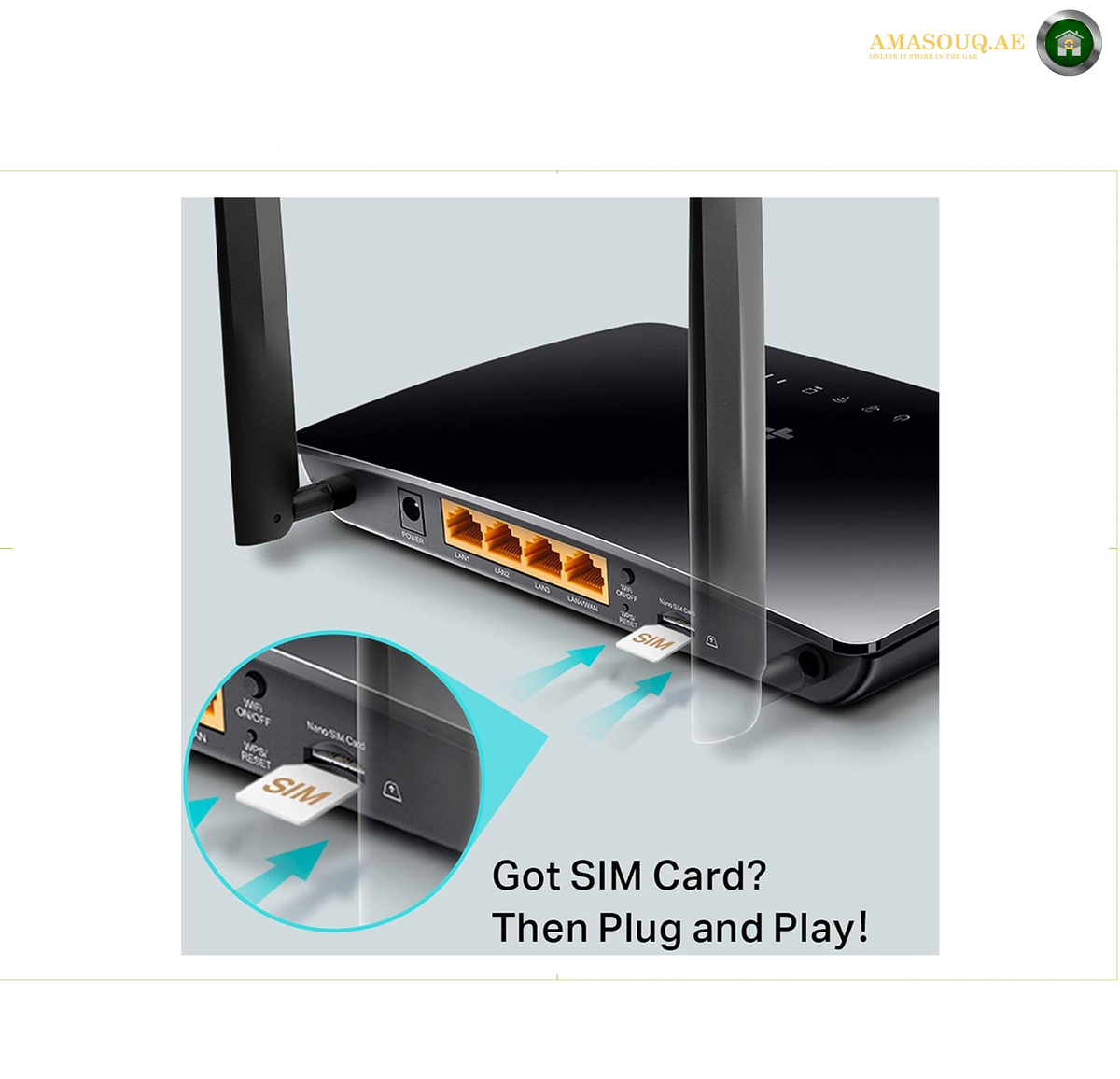 TP-Link Archer MR200 4G LTE Router with SIM Card Slot