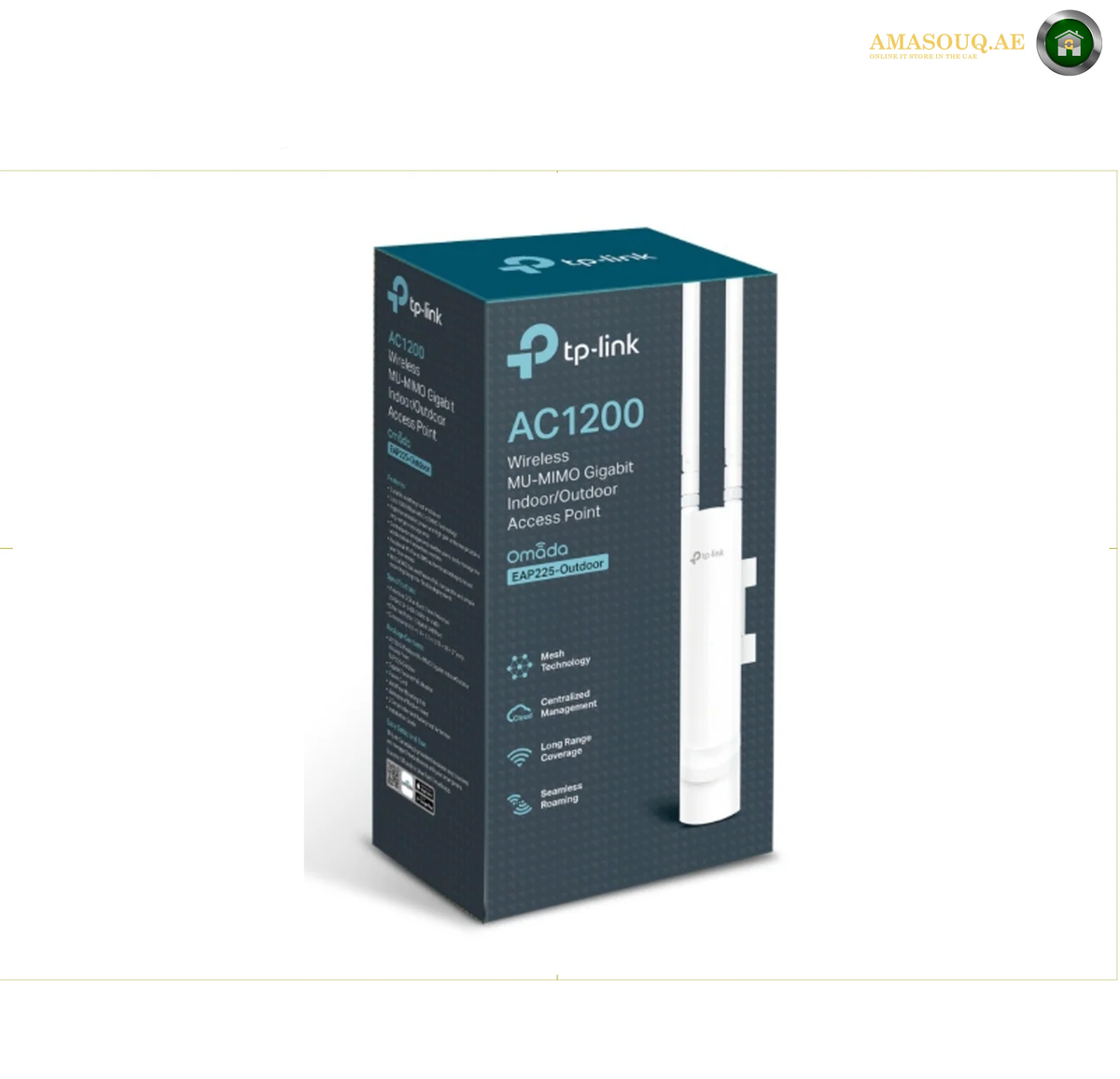 TP-Link EAP225-Outdoor Gigabit Ethernet port with compatible PoE power support
