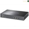 TP-Link Omada OC300 cloud network controller product design | OC300. A TP-Link OmNetDQ DC306 Cisco Native Controller networking device in a matte black finish, shown from a three-quarters angle on a white background.