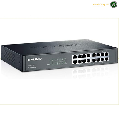 TP-Link TL-SG1016D Gigabit Network Switch Front View