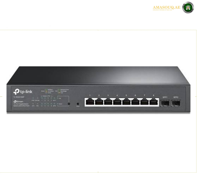 TP-Link TL-SG2210MP | 8-Port Gigabit Smart PoE+ Switch Front View
