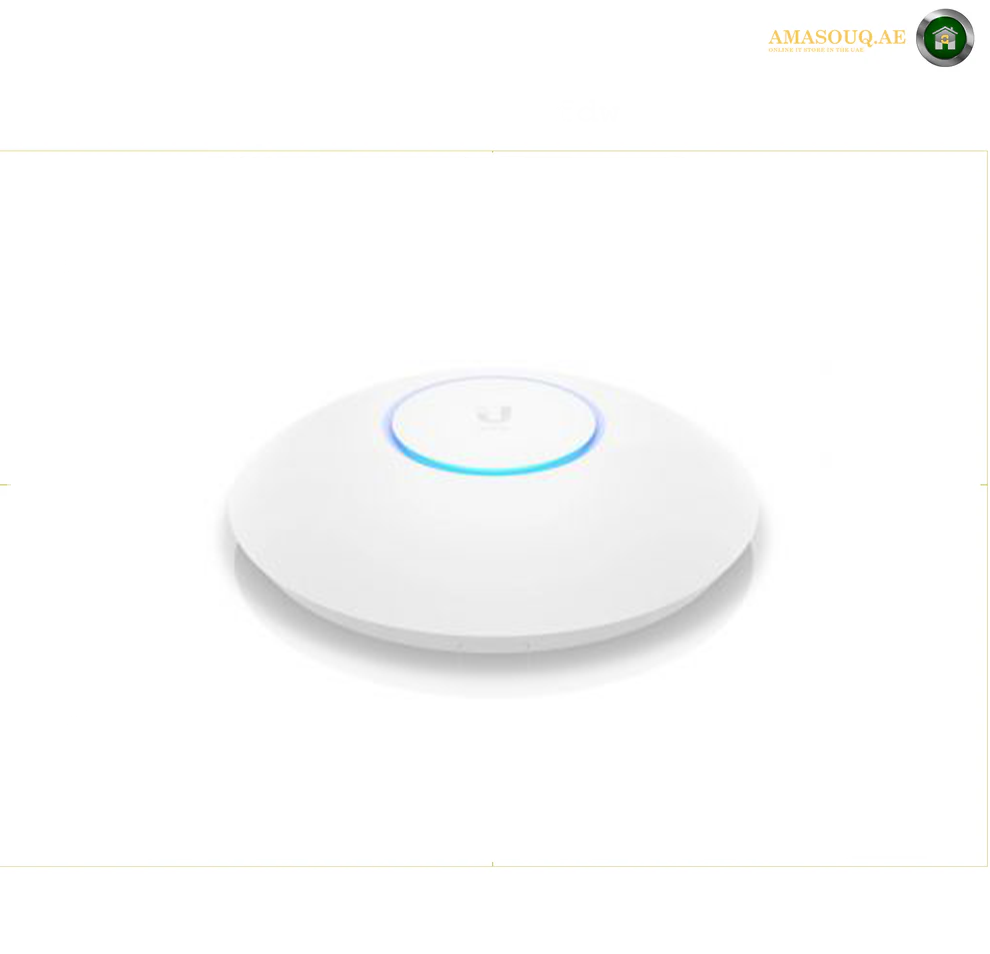 Ubiquiti Networks WiFi 6 Pro Dual-Band Access Point, WiFi 6, Up to 5373 Mb/s Total Throughput, 300+ Clients, 5 GHz (4x4 MIMO), 2.4 GHz (2x2 MIMO), Guest Isolation, White | U6-Pro