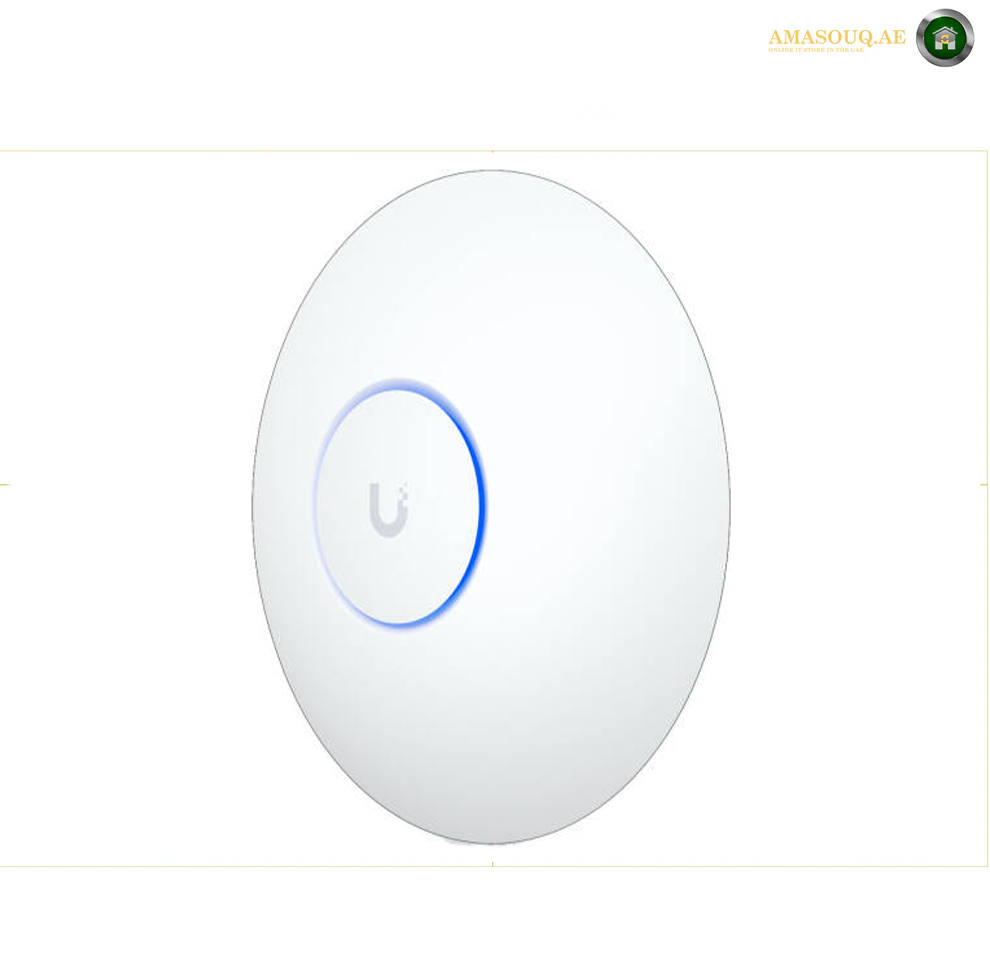Ubiquiti Networks U7 Pro Tri-Band Wi-Fi 7 Access Point, 2.4 GHz / 5GHz / 6GHz, Up to 9.3Gbps Speed, Wi-Fi 7 (802.11be), 300+ Connected Devices, WPA3 Security, 2* 2.5G ETH PoE+, White | U7-Pro