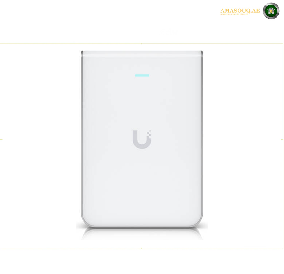 Ubiquiti U7 Pro Wall Access Point, WiFi 7 with 6 GHz Support, 6 Spatial Streams, Up to 5.7 Gbps Max Data Rate, 2 x 2 (DL/UL MU-MIMO) Feature, White | U7-Pro-Wall