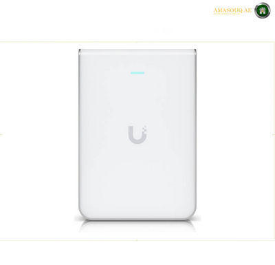 Ubiquiti U7 Pro Wall Access Point, WiFi 7 with 6 GHz Support, 6 Spatial Streams, Up to 5.7 Gbps Max Data Rate, 2 x 2 (DL/UL MU-MIMO) Feature, White | U7-Pro-Wall