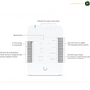 Ubiquiti G2 Starter Kit, Door Hub, G2 Reader, 10x Access Cards, PoE Passthrough, White & Blue LEDs, Polycarbonate & Glass Material, IP55 Weatherproofing, White | UA-G2-SK