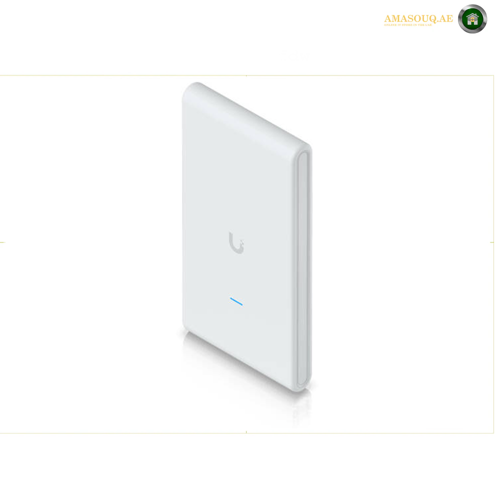 Ubiquiti Networks U6 Mesh Pro Access Point, Indoor and Outdoor WiFi 6 AP, 350+ Connected Device, 9W Power Consumption, Ethernet, GbE RJ45 Ports, White/Blue LEDs, White | U6-Mesh-Pro