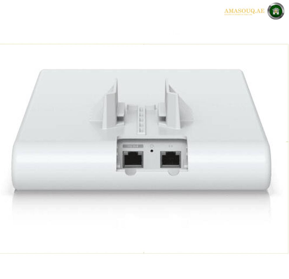 Ubiquiti Networks U6 Mesh Pro Access Point, Indoor and Outdoor WiFi 6 AP, 350+ Connected Device, 9W Power Consumption, Ethernet, GbE RJ45 Ports, White/Blue LEDs, White | U6-Mesh-Pro