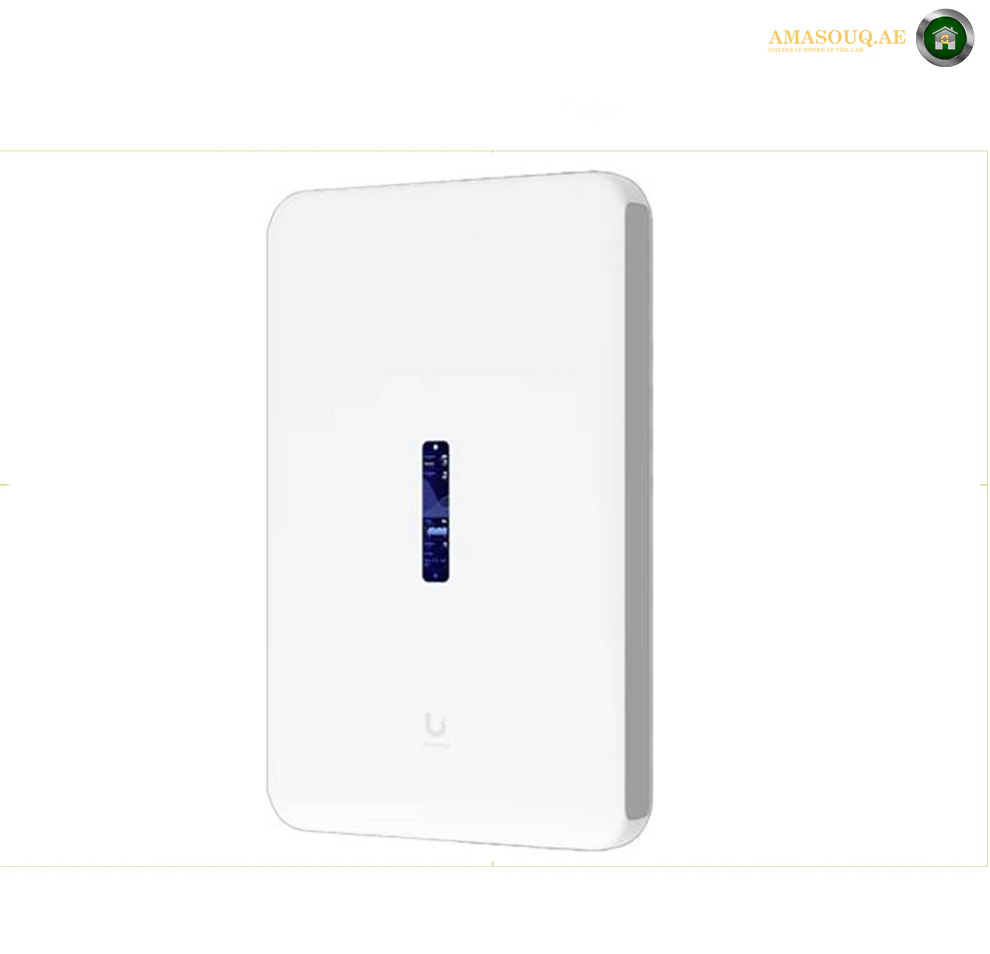 Ubiquiti Networks Dream Wall UniFi Cloud Gateway, 4.7" Touchscreen, ARM Cortex-A57, 4GB RAM, 16GB Storage, Up to 2.7 Gb/s Throughput, WiFi6, Dual-Band, Wall Mount, 300+ Clients, White | UDW