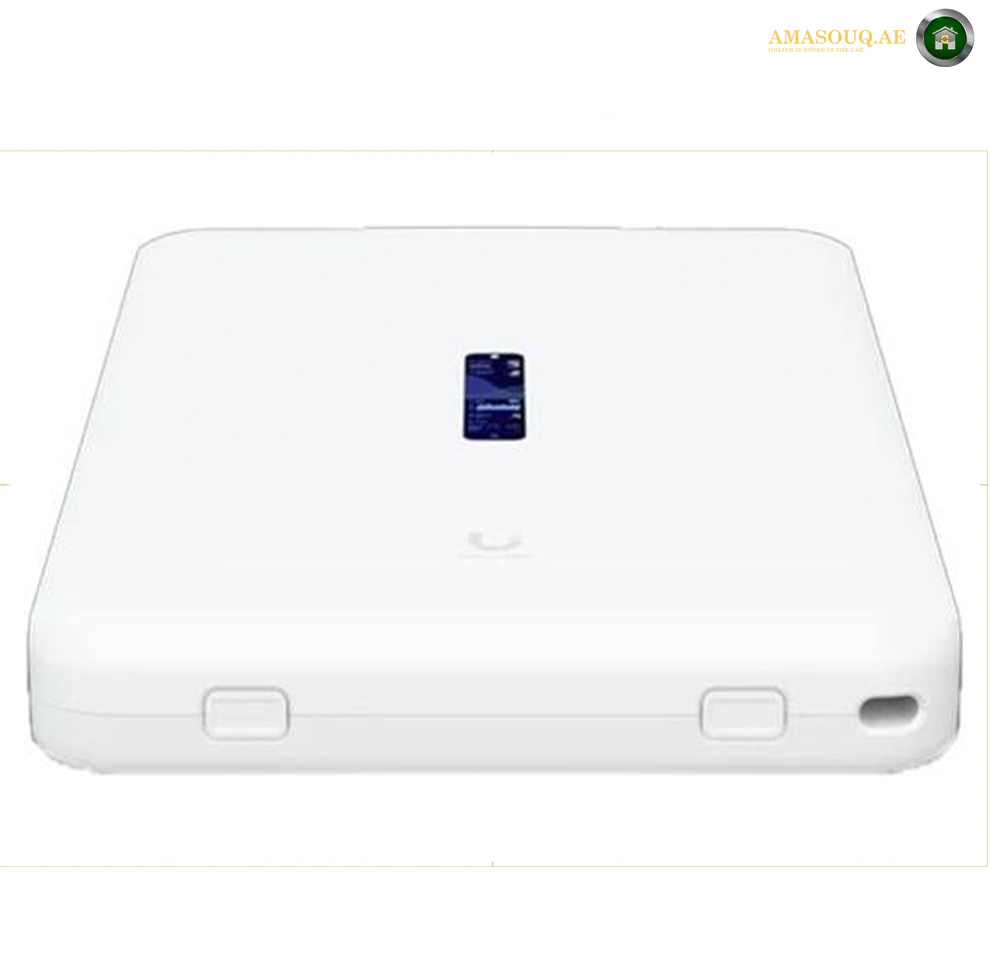 Ubiquiti Networks Dream Wall UniFi Cloud Gateway, 4.7" Touchscreen, ARM Cortex-A57, 4GB RAM, 16GB Storage, Up to 2.7 Gb/s Throughput, WiFi6, Dual-Band, Wall Mount, 300+ Clients, White | UDW