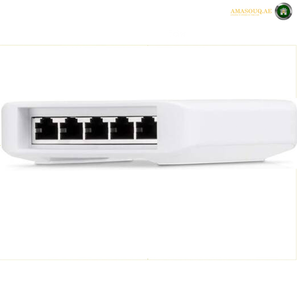 Ubiquiti Networks UniFi Switch Flex 5-Port Managed Gigabit PoE Network Switch, Works Indoors and Outdoors, Flexible Mounting Options, Magnetic Backing, 1 x PoE++ Port, 4 x PoE Ports | USW-Flex