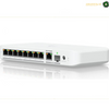 Ubiquiti Flex 2.5G PoE Switch, 8x 2.5 GbE RJ45 Ports, 60Gbps Switching Capacity, 196W PoE Budget, Port Isolation & Mirroring, Flow & Storm Control, White | USW-Flex-2.5G-8-PoE