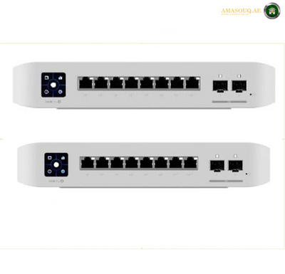 Unifi USW-Enterprise-8-PoE 8-port Layer 3 Switch, 8x 2.5 GbE PoE+ Ports, 2x 10G SFP+ ports, 120W total PoE availability | USW-Enterprise-8-PoE 