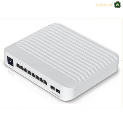 Unifi USW-Enterprise-8-PoE 8-port Layer 3 Switch, 8x 2.5 GbE PoE+ Ports, 2x 10G SFP+ ports, 120W total PoE availability | USW-Enterprise-8-PoE 
