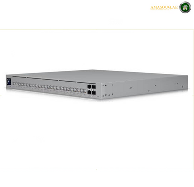 Ubiquiti UniFi Pro HD 24 PoE Layer 3 Etherlighting Switch, 24-Port 2.5G/10G PoE++, 600W PoE Budget, 4 10G SFP+ Uplinks, Rackmount, Managed Network Switch, Gray/Silver |